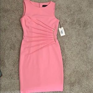 Ivanka Trump sleeveless knee-length dress.